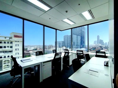Office for rent : Office space for rent at Sukhumvit Hills in the Bang Chak area. Located in a 19-story glass building on Sukhumvit Road, Offers flexible lease terms.
