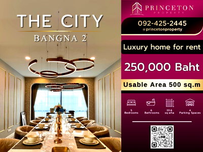 Houses for rent : Luxury House For Rent The City Bangna 2 Near Mega Bangna 