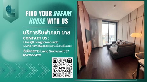 For rent Laviq Sukhumvit 57 แต่งสวย วิวสวย Free wifi, LH-RW006420