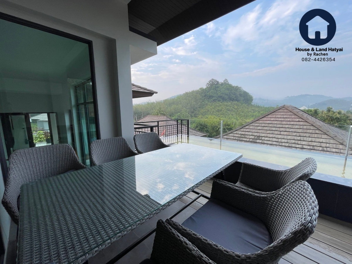 รูป ให้เช่า! Pool villa สุดหรู หลังมอ.หาดใหญ่  4ห้องนอน 6ห้องน้ำ ตกแต่งสวย วิวภูเขา พร้อมอยู่ เช่า 90,000 บาท/เดือน - รูปที่ 5/26