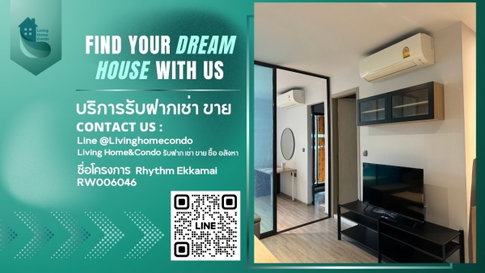 For rent Rhythm Ekkamai เฟอร์เจอร์ครบ ราคาดี พร้อมเข้าอยู่  LH-RW006046
