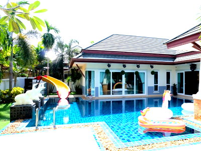 บ้านเดี่ยวให้เช่า : ให้เช่าพูลวิลล่าชั้นเดียว บ้านดุสิตพัทยาฮิลล์ ต.ห้วยใหญ่ อ.บางละมุง ชลบุรี (ใกล้เขาชีจรรย์)