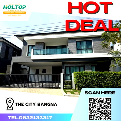 บ้านเดี่ยวให้เช่า : #Z366 ให้เช่าบ้าน The City Bangna