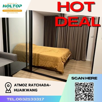 #Z436 ให้เช่าคอนโด Atmoz Ratchada-Huaikwang 