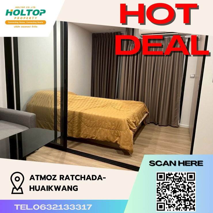 รูป #Z436 ให้เช่าคอนโด Atmoz Ratchada-Huaikwang  - รูปที่ 1/8