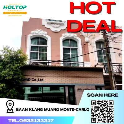 Townhouses for rent Boromarajonani College Of Nursing Bamrasnaradura : #R4223 House for rent Baan Klang Muang Monte-Carlo