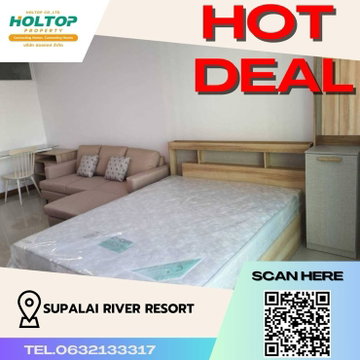 #Z478 ให้เช่าคอนโด Supalai River Resort
