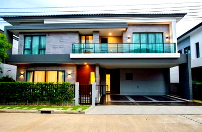 บ้านเดี่ยวให้เช่า : LTH12535 – New House FOR RENT at The City Bangna Size 76 SQ.W 351 SQ.M 5 Beds 6 Baths Near Mega Bangna ONLY 189K/Month