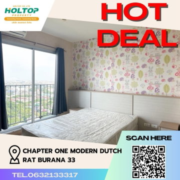 #Z484 ให้เช่าคอนโด Chapter One Modern Dutch Rat Burana 33
