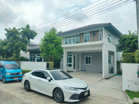 ขายบ้านเดี่ยวขนาด 110 ตรว. พท.218 ตรม.หมู่บ้านมัณฑนา พรานนก สาย2 บางแวก แบบบ้าน Amplify
