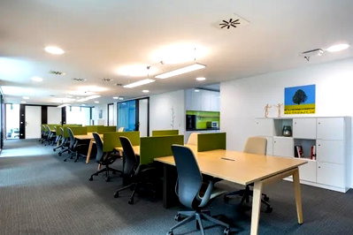 Office for rent : Serviced office for rent at The Office Plus  in the city of Chiang Mai. The office with an open-air façade offers clear views into a dynamic workspace