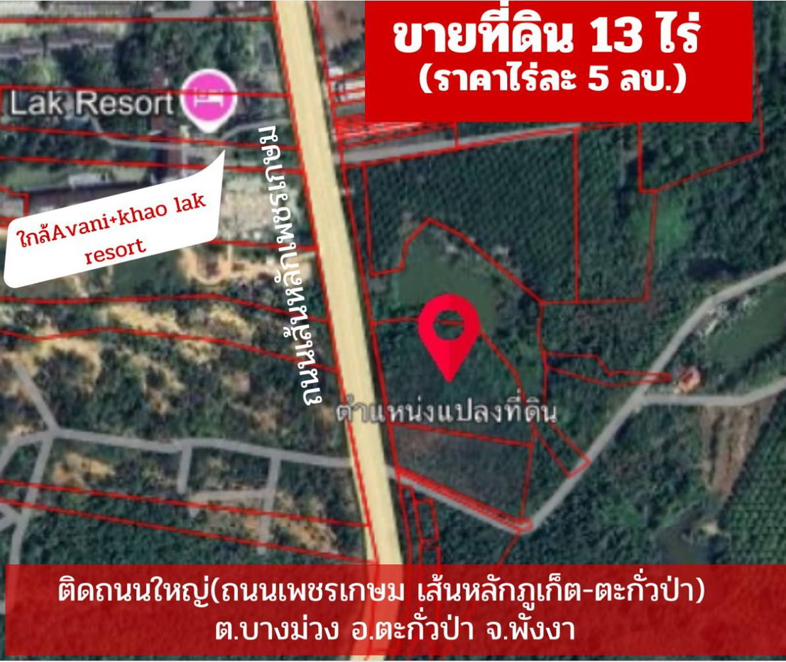 รูป ขายที่ดินสวนยาง​พารา​ ติดถนนใหญ่​ - รูปที่ 3/3