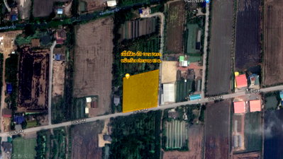 Land for sale Kantana Institte : Land for Sale 4Rai – Corner Plot with Road Access on 2 Sides 📍 Khlong Yong, Nakhon Pathom | Near Bang Yai–Kanchanaburi Motorway