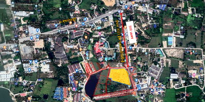 Land for sale Chonburi : Prime Land for Sale – 13-1-45Rai, Filled and Ready for Development📍Nong Hong, Phan Thong District, Chonburi | On Phan Thong–Ban Bueng Road