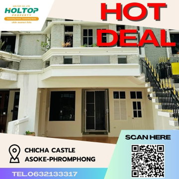 #Z584 ให้เช่าบ้าน Chicha Castle Asoke-Phromphong