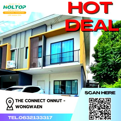 Townhouses for rent : #Z566 House for rent The Connect Onnut - Wongwaen