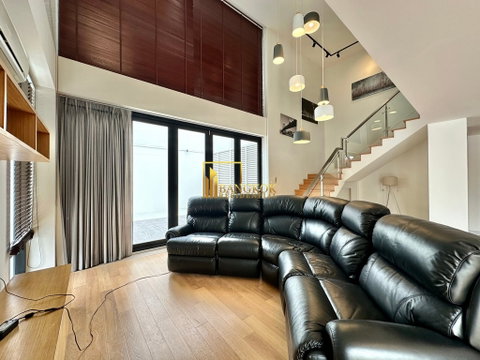 Elegant 3 Bedroom Duplex Penthouse Serviced Apartment For Rent in Thonglor - BR30067SA