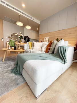 ðĨ14 MBðĨ - 2 Beds 2 Baths Nice Decorate High Fl.25+ New Condo Close to BTS Asok and MRT Sukhumvit 550 m. at Noble BE19 Condo / For Sale