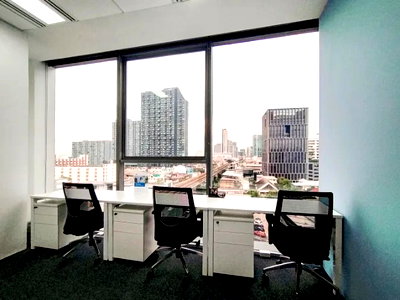 Office for rent : Office space for rent at Sukhumvit Hills in the Bang Chak area. Located in a 19-story glass building on Sukhumvit Road, Offers flexible lease terms.