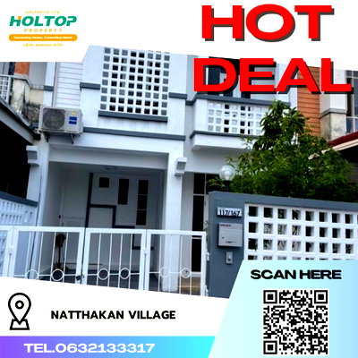 เช่าทาวน์โฮม รพ.ซีจีเอช สายไหม : #R4399 ให้เช่าบ้าน Natthakan Village