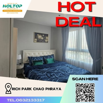 #Z694 Condo for rent Rich Park Chao Phraya