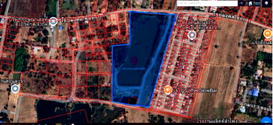 Land for sale : Land for sale in Chaiyamonkol, Nakhon Ratchasima (Korat), with a total area of 27 rai, 3 ngan, and 96 square wah.