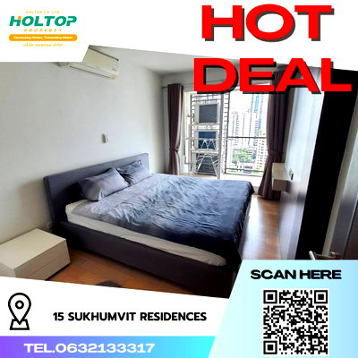 คอนโดให้เช่า : #R4512  ให้เช่าคอนโด 15 Sukhumvit Residences 