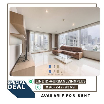 ( U20250611600 ) Tel/Line 096-2479369 , ให้เช่า ดิ เอ็มไพร์ เพลส สาทร 2 ห้องนอน 2 ห้องน้ำ 106 ตร.ม. ห้องมุม ชั้นสูง✨