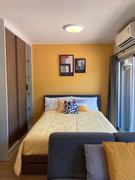 UK01-057 For rent D Condo Bliss Sriracha 7,000 baht/month 1 bedroom 28 sq m. 8th floor, Building B, near Kasetsart University, Sriracha
