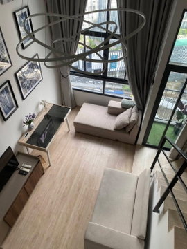 P981 ให้เช่าคอนโด IDEO New Rama9 (ไอดีโอ นิว พระราม9) ห้องDuplex ตกแต่งสวย เฟอร์ครบ ราคาพิเศษสุด