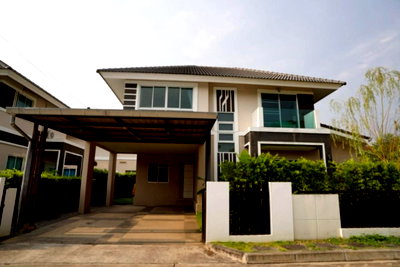 Houses for rent San Sai Chiang Mai : Single house for rent in a project in the Ruamchok area