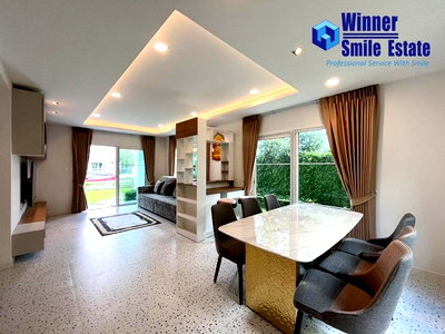 บ้านเดี่ยวให้เช่า : เช่า บ้านเดี่ยว วิลลาจจิโอ 2 ศรีนครินทร์ บางนา ใกล้เมกาบางนา มือ 1 เฟอร์ฯ ใหม่ทั้งหลัง