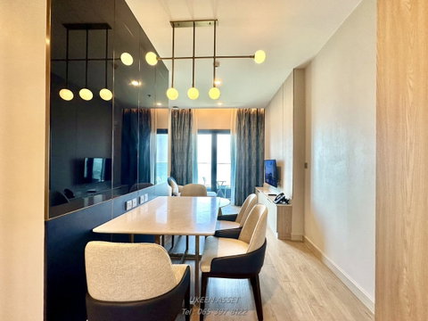UK01-092 ให้เช่า S. Sriracha Hotel & Residence วิวทะเลทุกห้อง 📍Sriracha - ศรีราชา  2 Bedroom (63 sqm) ราคา 54,000 บาทไม่รวม  Service  