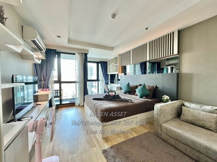 รูปภาพ UK01-187 ให้เช่า Lada Plus Condo (ลัดดาพลัส) สตูดิโอ ราคาเช่า 10,000 บาท ขนาด: 32 ตร.ม. (Studio Room)  ชั้น: 6 อาคาร 2 – วิวเมืองศรีราชา