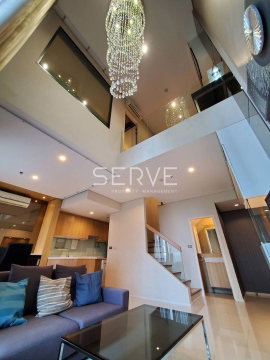 Duplex 2 Baths Nice Room City view Good Location Close to MRT Phetchaburi 150 m. & Airport Rail Link Makkasan @ Villa Asoke