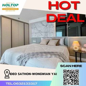 #Z1031 ให้เช่าคอนโด Ideo Sathon-Wongwian Yai
