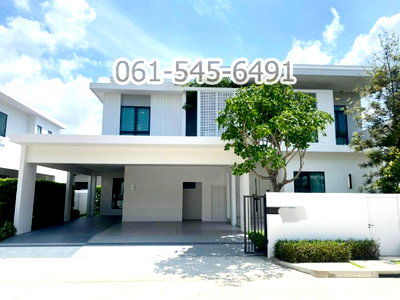 เช่าบ้านเดี่ยว มาร์เก็ต วิลเลจ สุวรรณภูมิ : ให้เช่า มัณฑนา บางนา กม.15 บ้านหรู แต่งสวย 4 ห้องนอน พร้อมอยู่