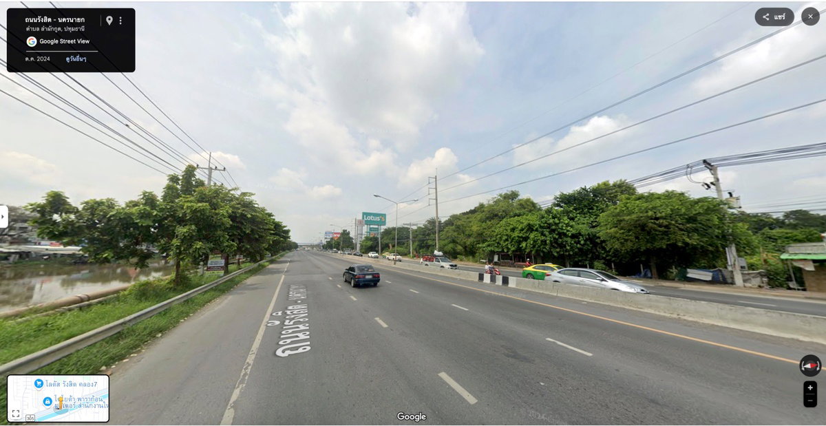 รูป ขายที่ดิน 50 ไร่ ติดถนนรังสิต นครนายก ใกล้โลตัสคลอง 7 ธัญบุรี 098 7755 808 - รูปที่ 2/4