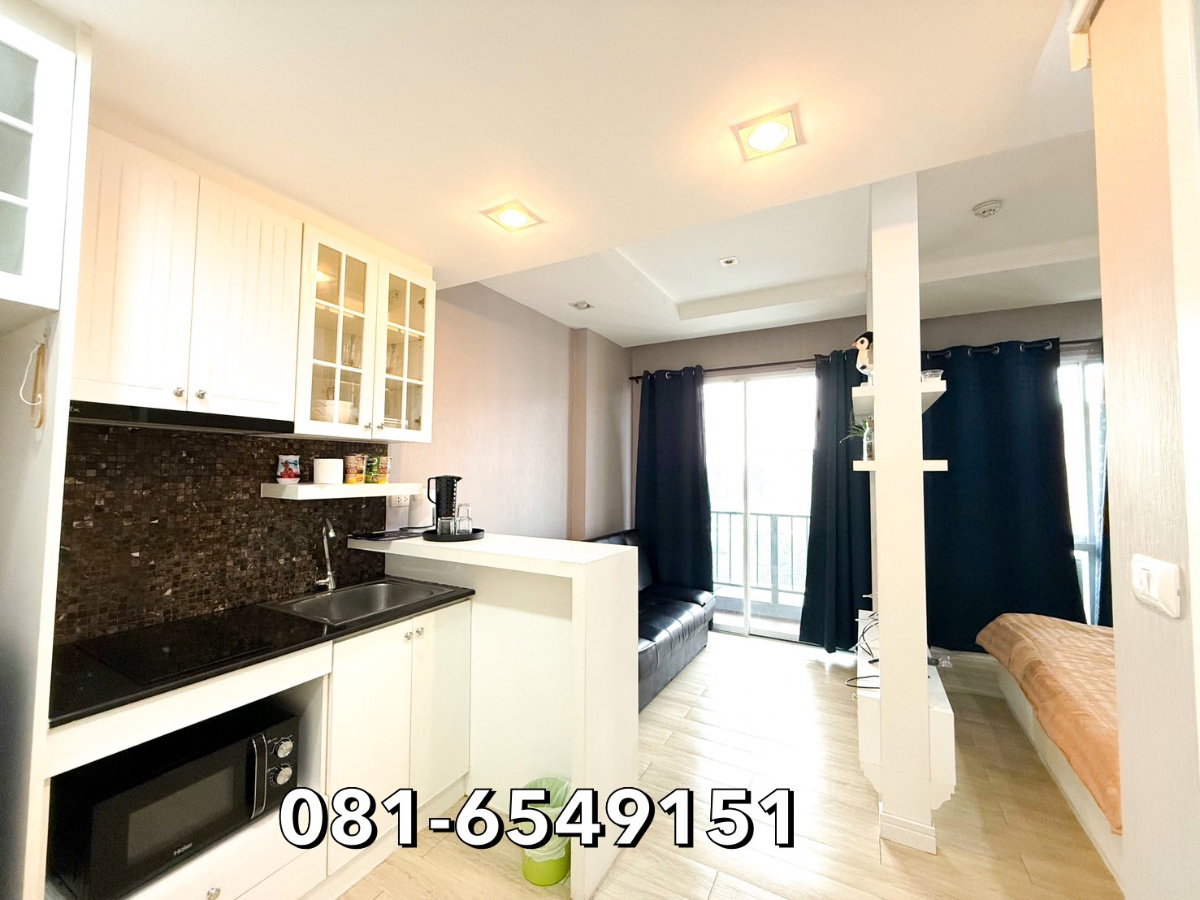 รูป ขายคอนโดวิวทะเล บางแสน The Patio อาคารA  ใกล้มหาวิทยาลัยบูรพา 081-654-9151 - รูปที่ 6/12