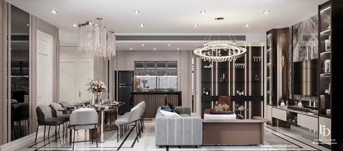 ♦ Modern Luxury style ♦ ชั้น 30+ | 2 ห้องนอน 127.22 ตร.ม. | ใกล้ BTS พร้อมพงษ์ 110 ม., เอ็มควอเทียร์ 260 ม., เอ็มโพเรียม 260 ม.