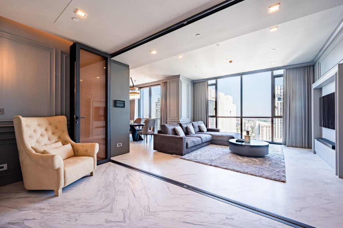 รูป ♦ Luxury style ♦ ชั้น 20+ 125.20 ตร.ม. 2 ห้องนอน | คอนโดใกล้ เจ อเวนิว ทองหล่อ 2 นาที, BTS ทองหล่อ 5 นาที, ดองกิ มอลล์ 7 นาที - รูปที่ 2/16