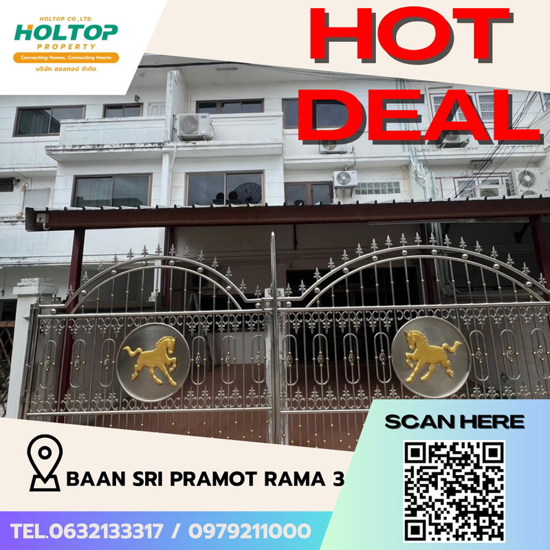 Townhouses for rent : #S3313 For Rent Sri Pramot Rama3