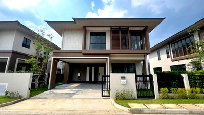 บ้านเดี่ยวให้เช่า : บ้านให้เช่า Burasiri Krungthep Kreetha พร้อมเข้าอยู่สนใจติดต่อ Line @goodmanpro หรือ โทร 0999029192