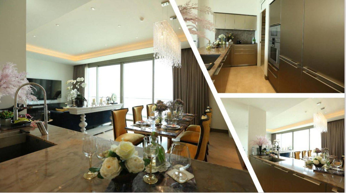 รูป ♦ Spacious ♦ ชั้น 40+ วิวแม่น้ำเจ้าพระยา | 3 ห้องนอน 228.88 ตร.ม. | คอนโดติดแม่น้ำเจ้าพระยา, Icon siam, BTS เจริญนคร - รูปที่ 9/16