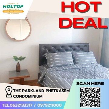 #Z1279 ให้เช่าคอนโด The Parkland Phetkasem Condominium