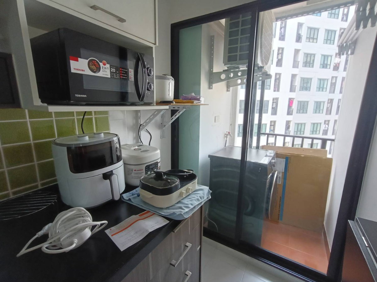 รูป ให้เช่า Regent Home 18 ชั้น 8 ตึก F 30 ตรม. แปลนห้องกั้น เฟอร์+เครื่องใช้ไฟฟ้าครบ - รูปที่ 5/13