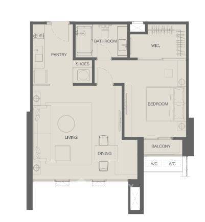 รูป ราคาคุ้มค่า 1 ห้องนอน The Room Sukhumvit 38 ใกล้ BTS ทองหล่อ (ID 1550881) - รูปที่ 5/5