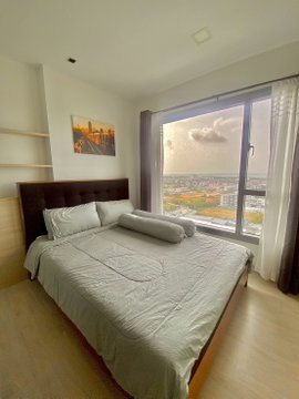 UK01-289 คอนโด Casalunar Mesto Condo : 1 ห้องนอ น ชั้น 20 | พื้นที่ 33.32 ตร.ม. เพียง 12,000 บาท/เดือน_คอนโดใกล้ห้างเซ็นทรัลชลบุรี