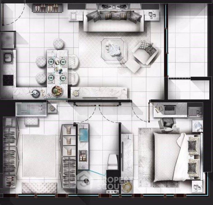 รูป คอนโด 1 ห้องนอน 60 ตร.ม. ที่ The Lofts Ekkamai ใกล้ BTS เอกมัย 200 ม. (ID 1552478) - รูปที่ 6/6
