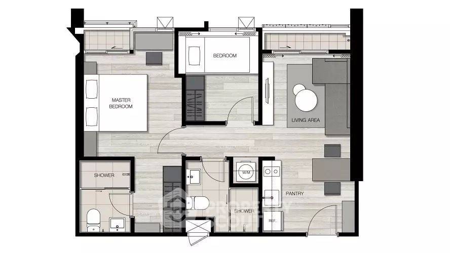 รูป คอนโด 2 ห้องนอน ขาย The Key Sathorn - Charoenraj ชั้น 31 ขนาด 55 ตร.ม. (ID 2144200) - รูปที่ 12/15